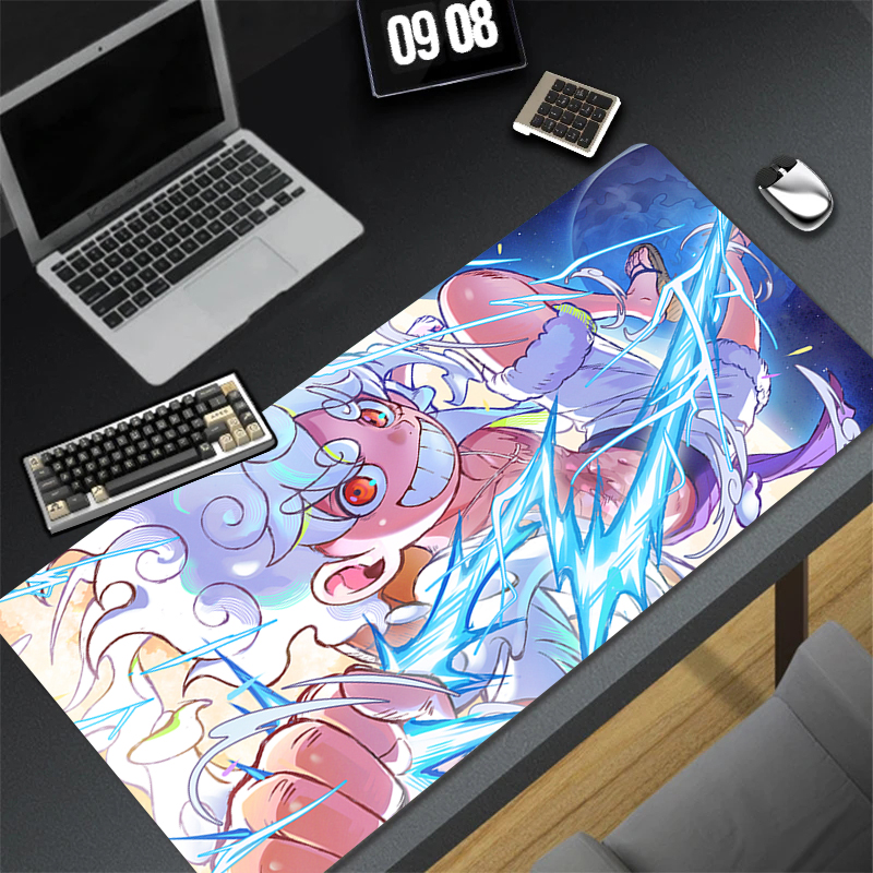 Home Office Keyboard - Gaming Mouse Pad with Stitched Edge