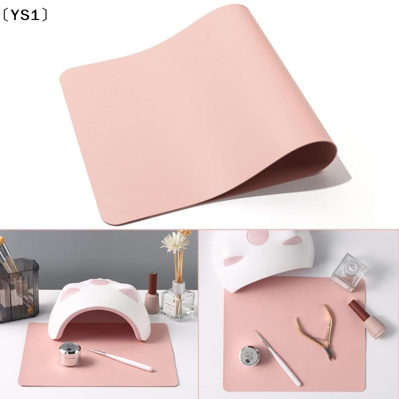 Desk Mat Leather - 〔YS1〕Foldable PU Leather Nail Art Table