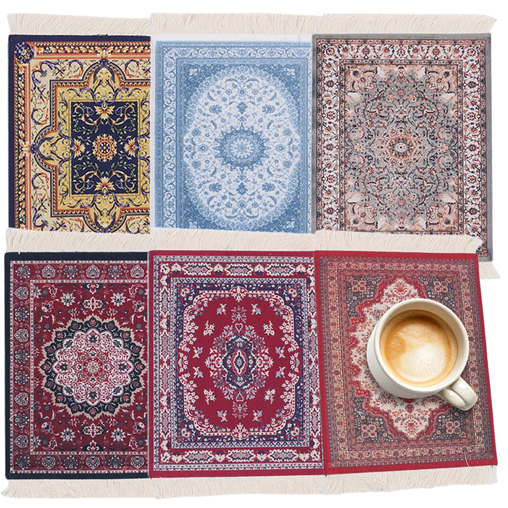 Home Office Rug - Persian Carpet Coaster Table Mat Bohemian