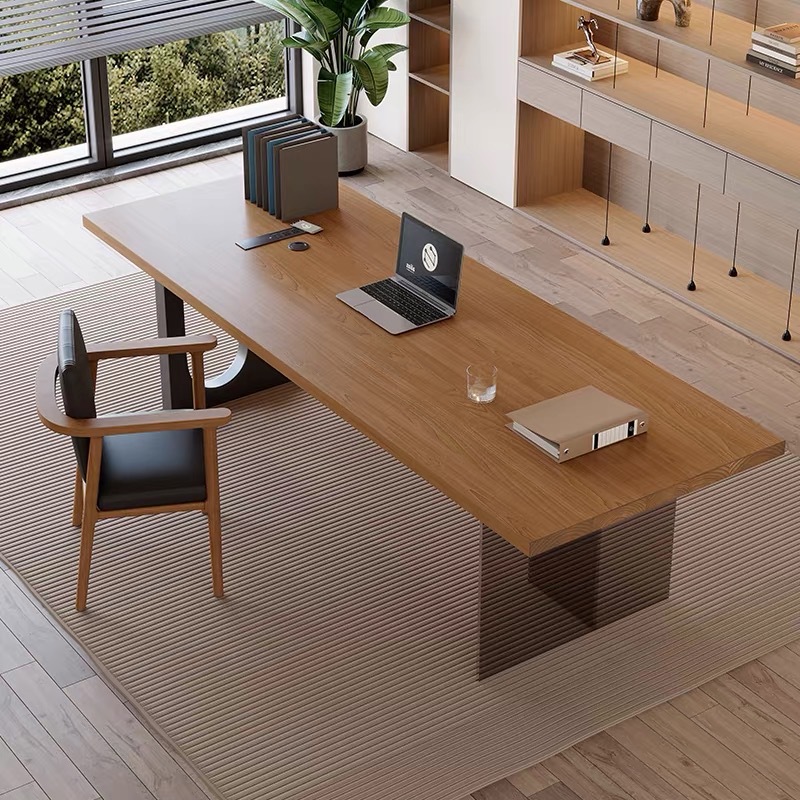 Free Home Office - Italian Acrylic Floating Wooden Office Desk