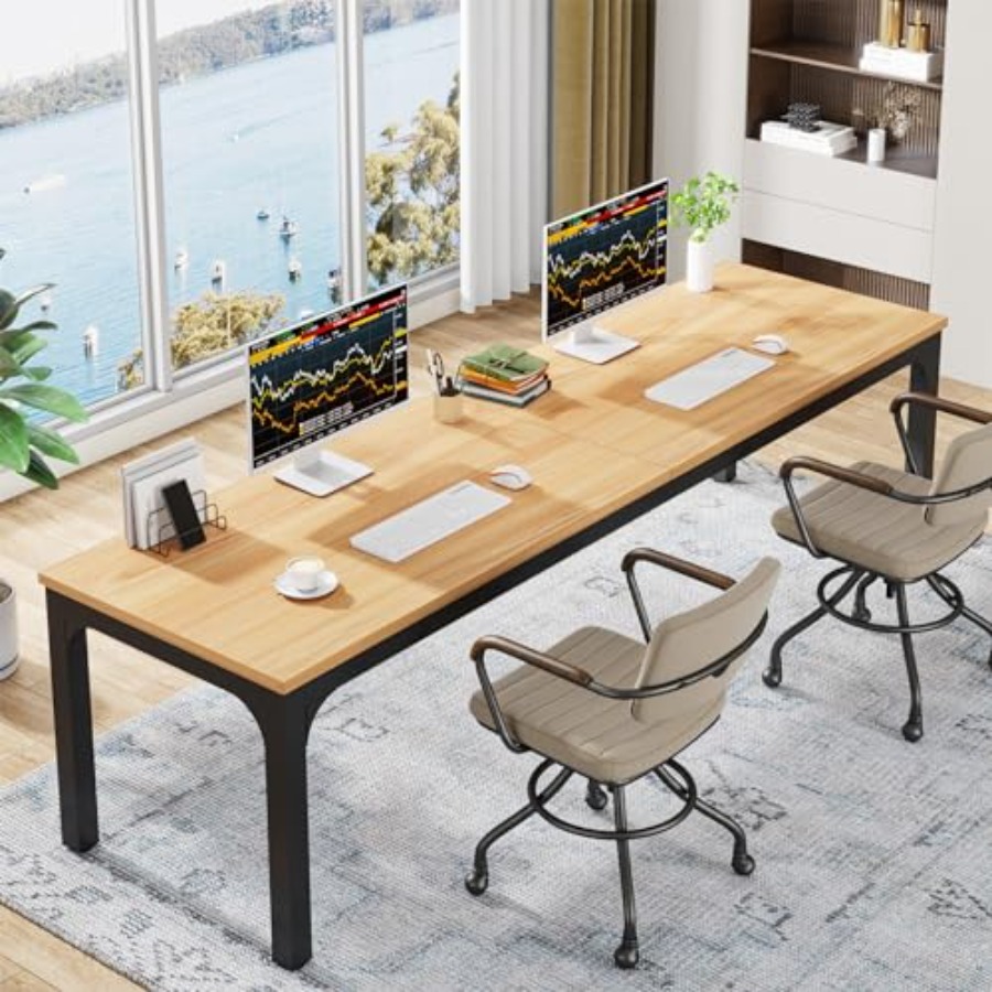 Free Home Office - 78.7 Inches Extra Long Computer Desk