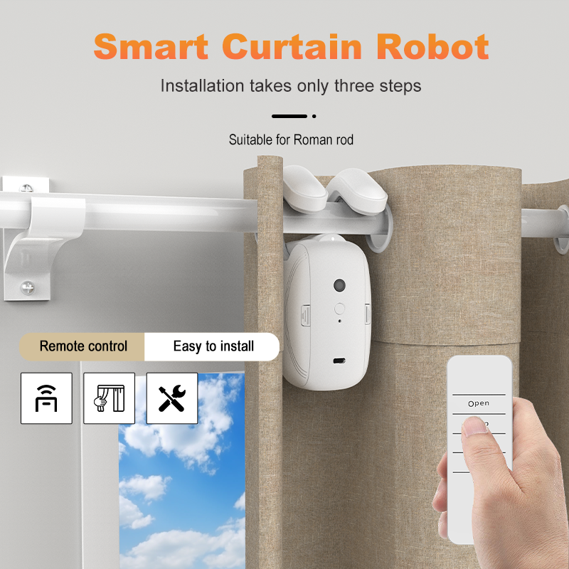 Home Office Google - 3 1 Smart Curtain Robot Opener