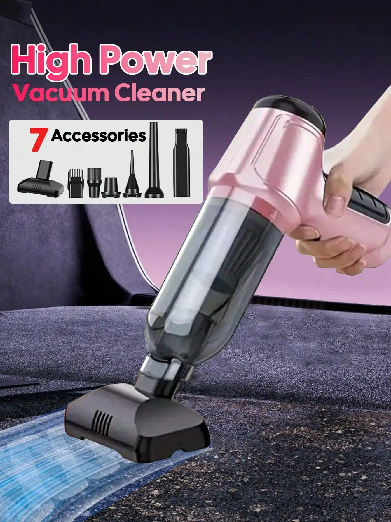 Home Office Keyboard - Portable Wireless Vacuum Cleaner, High-Power Mini