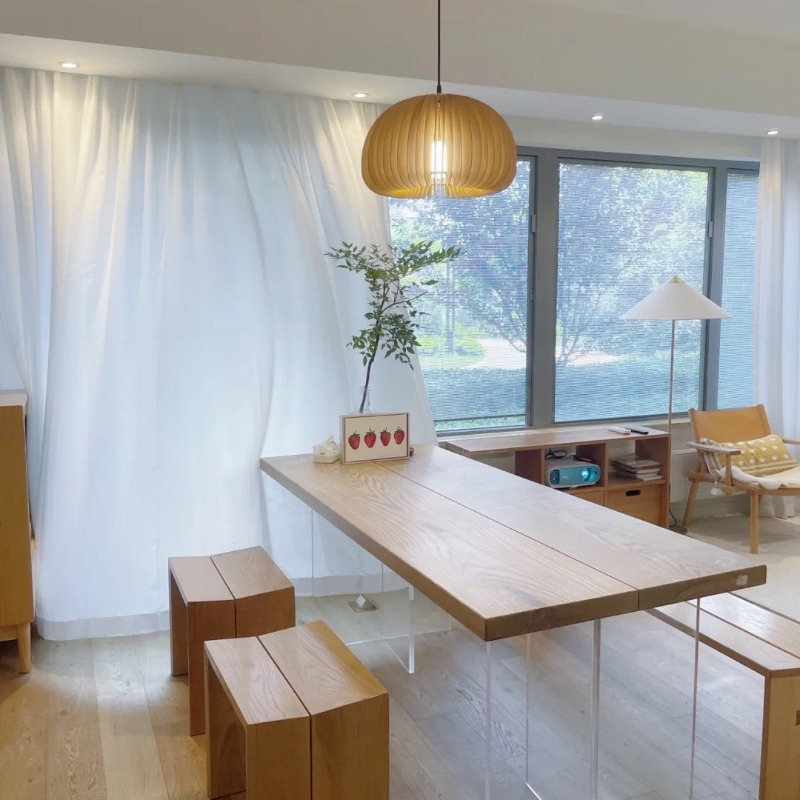 Nordic Solid Wood Acrylic Floa - Free Home Office recensie en prijs