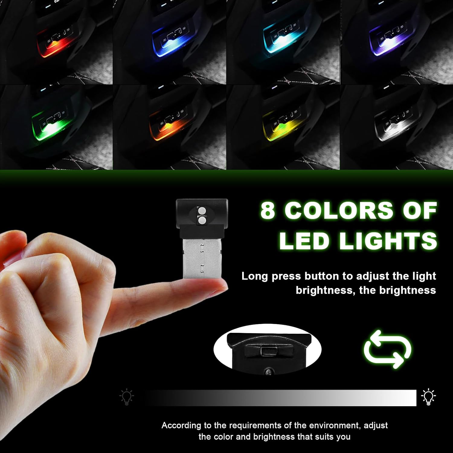 2PCS Mini USB LED Light, 8 Col - Home Office Keyboard recensie en prijs