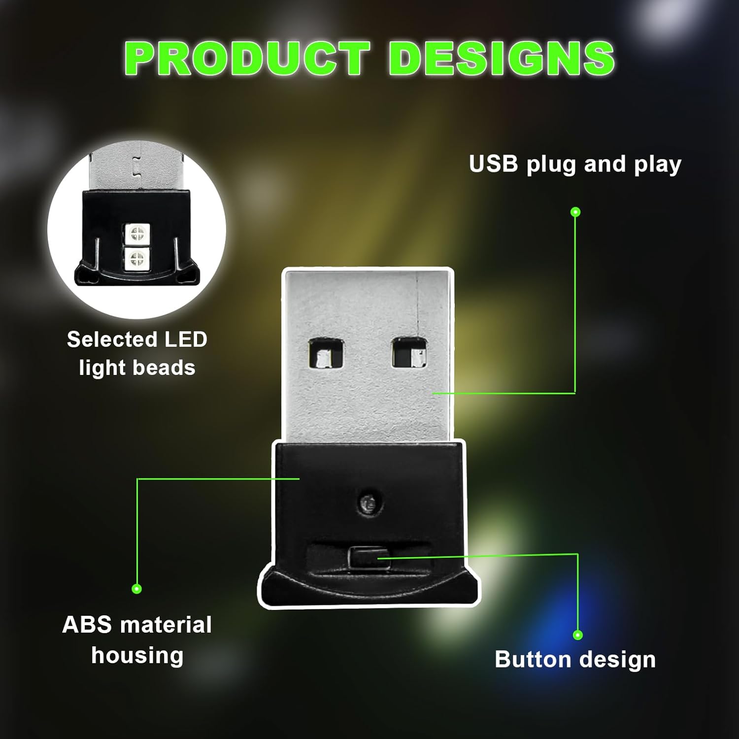2PCS Mini USB LED Light, 8 Col - Home Office Keyboard recensie en prijs