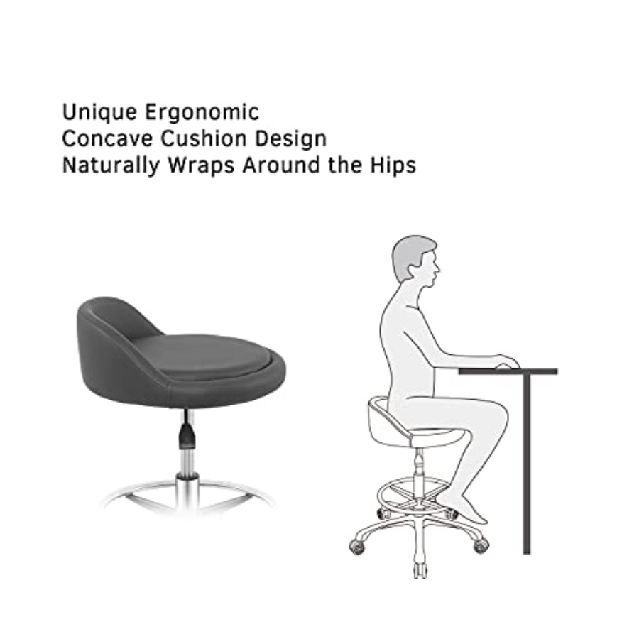 Rolling Stool Adjustable Draft - Free Home Office recensie en prijs