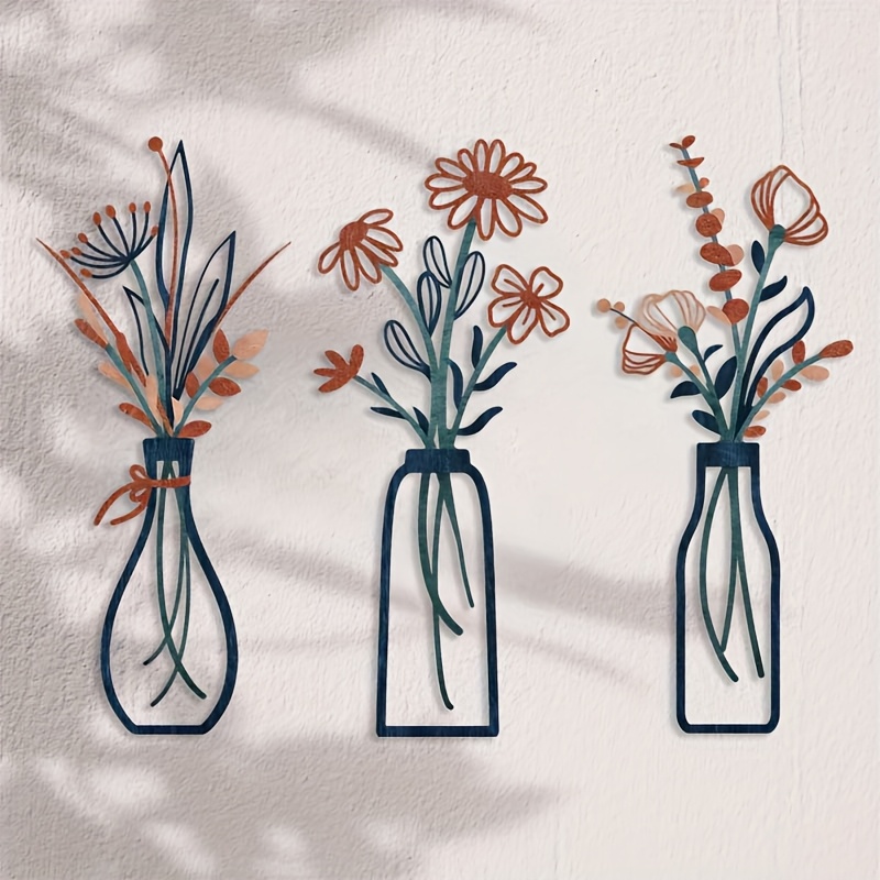 3 Large Floral Wall Art Sculpt - Home Office Interior Design recensie en prijs
