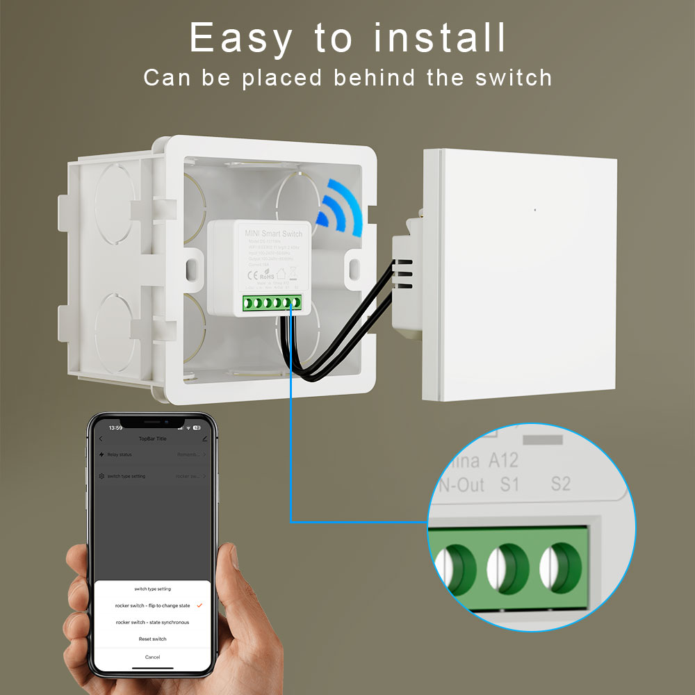Tuya Smart Life WiFi Switch 1P - Home Office Google recensie en prijs