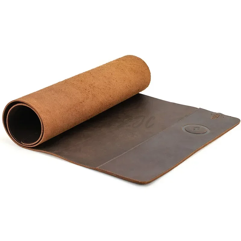 Vintage Cowhide Mouse Pad with - Desk Mat Leather recensie en prijs