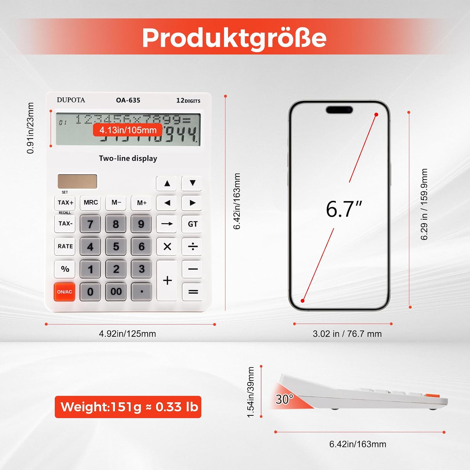 12-Digit Desktop Calculator wi - Home Office Tax recensie en prijs