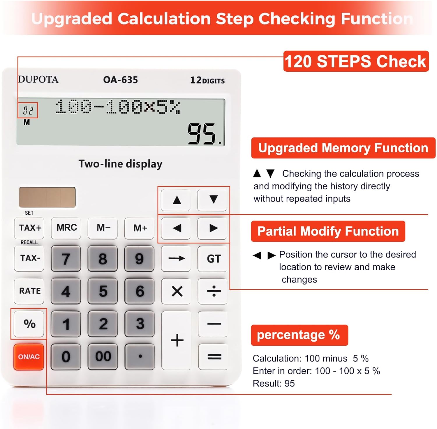 12-Digit Desktop Calculator wi - Home Office Tax recensie en prijs