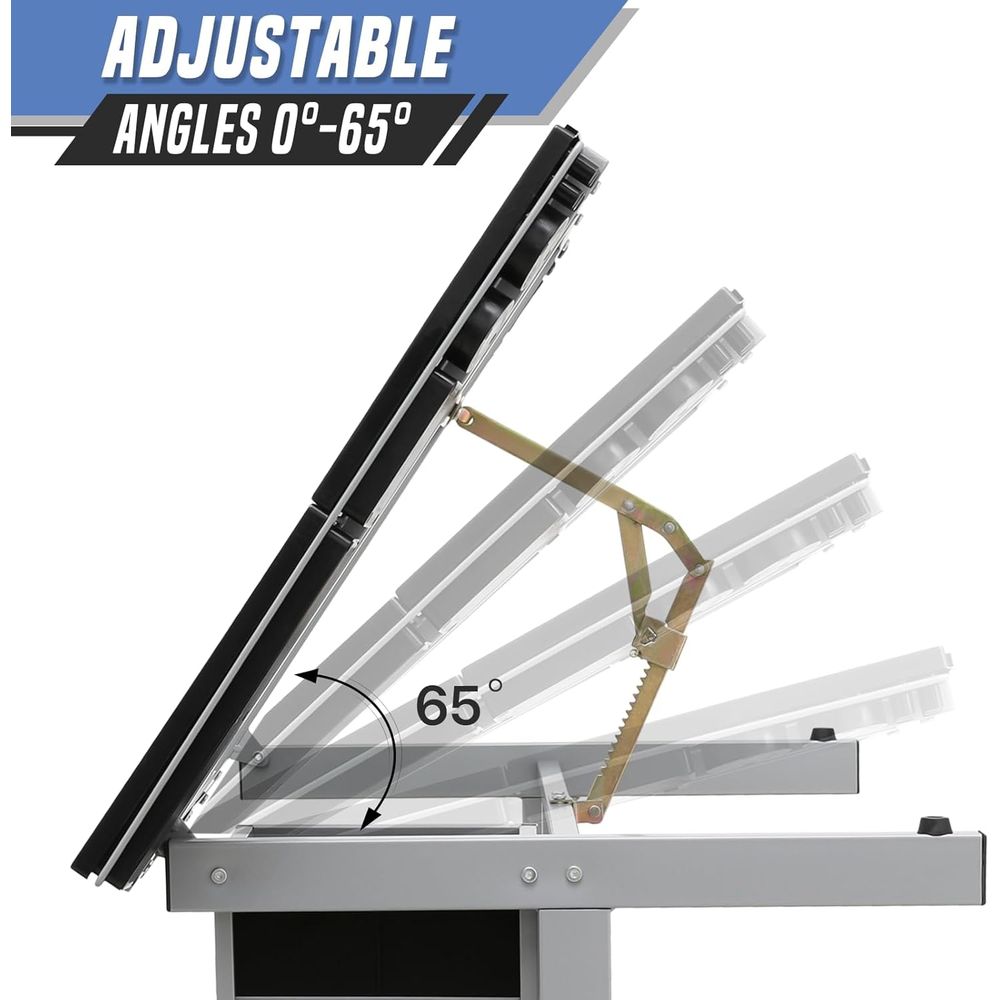 Adjustable Glass Top Dining Ta - Free Home Office recensie en prijs