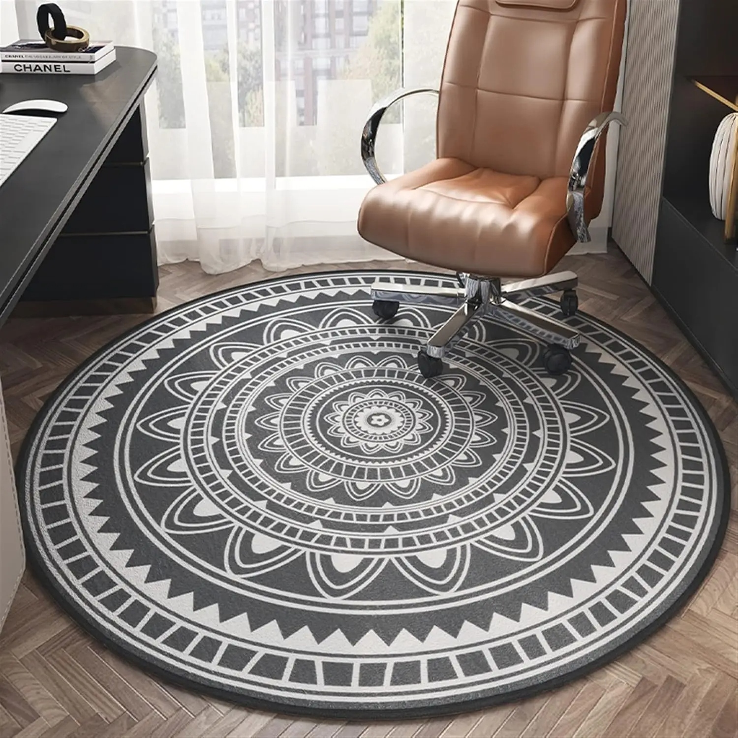 VIKAMA Vintage Round Rug - Sta - Home Office Rug recensie en prijs