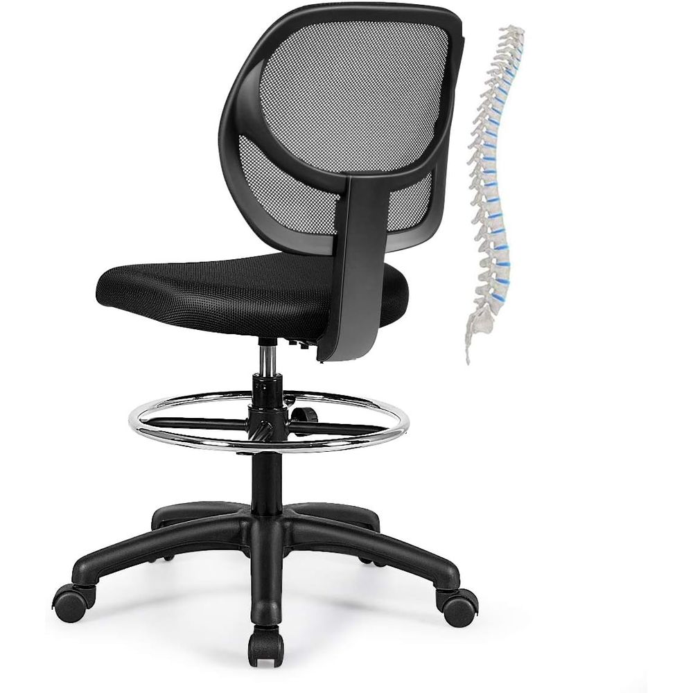 Ergonomic Black Mesh Swivel Of - Free Home Office recensie en prijs