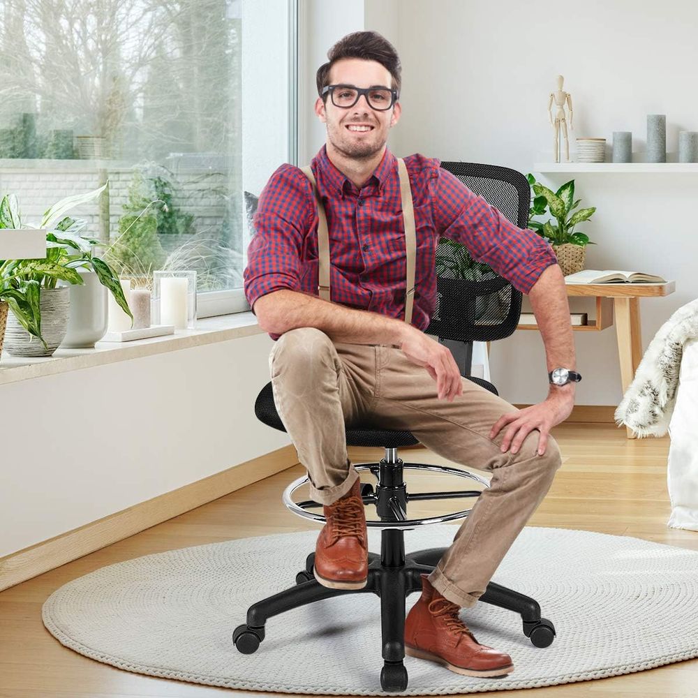 Ergonomic Black Mesh Swivel Of - Free Home Office recensie en prijs