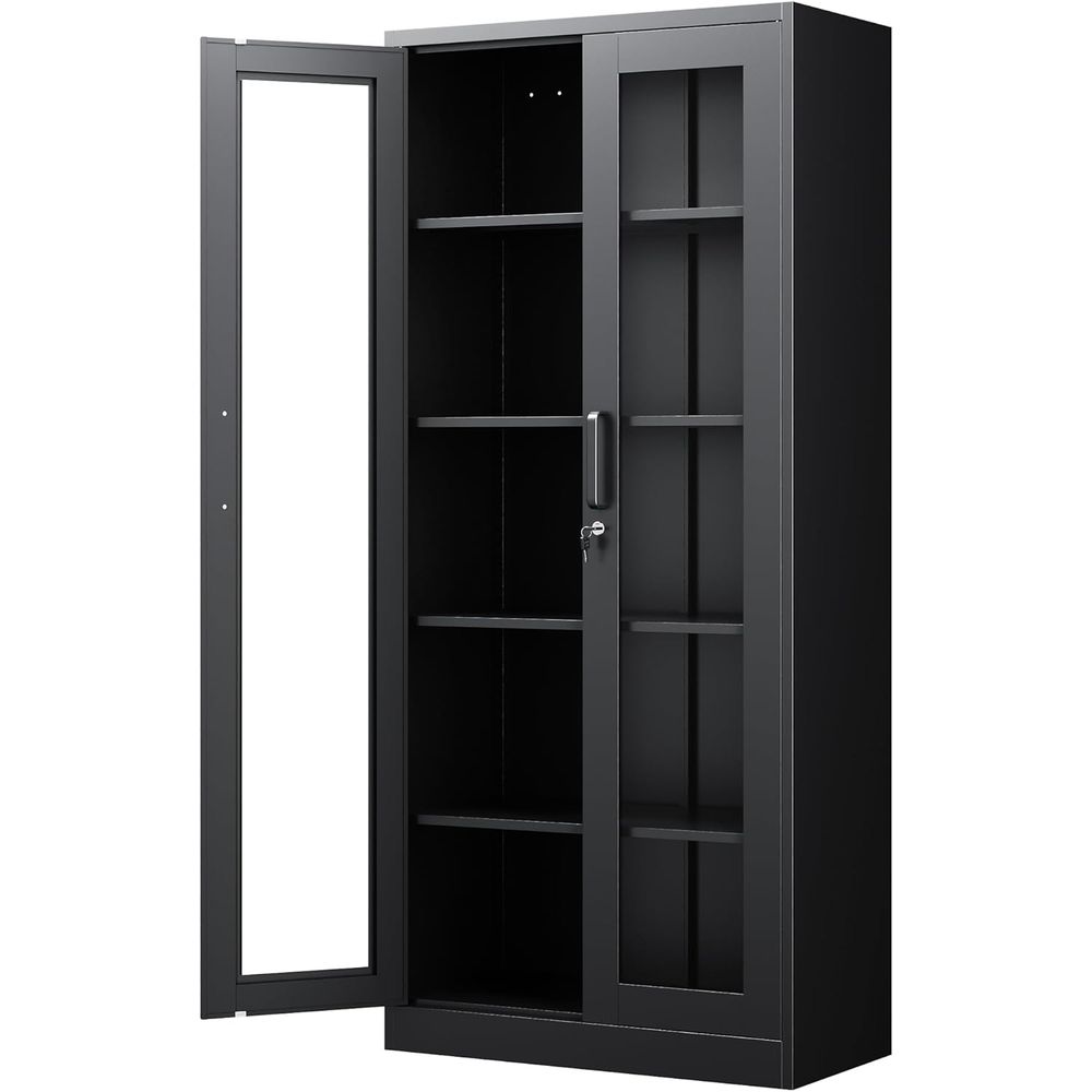 71 Metal Glass Display Cabinet - Free Home Office recensie en prijs