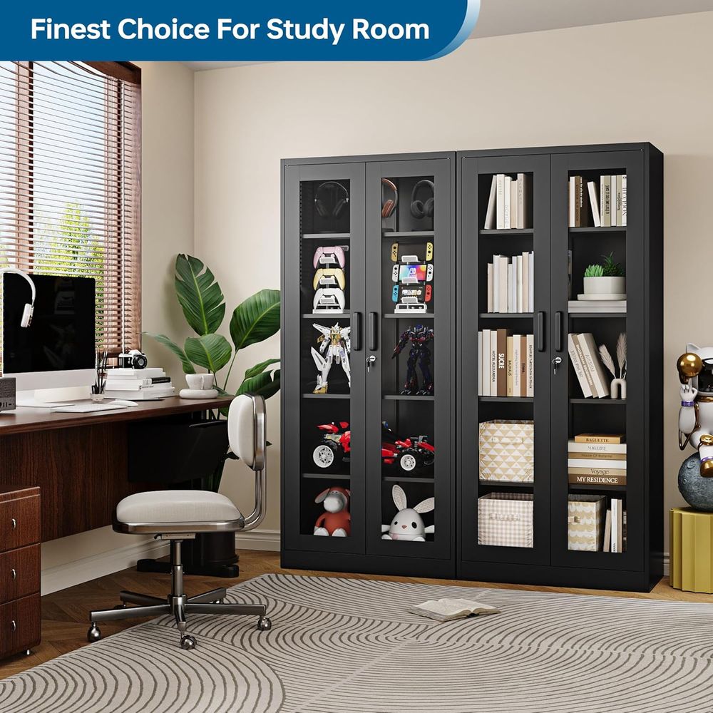 71 Metal Glass Display Cabinet - Free Home Office recensie en prijs
