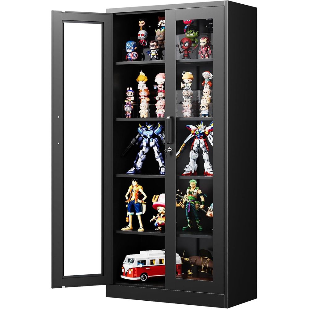 71 Metal Glass Display Cabinet - Free Home Office recensie en prijs