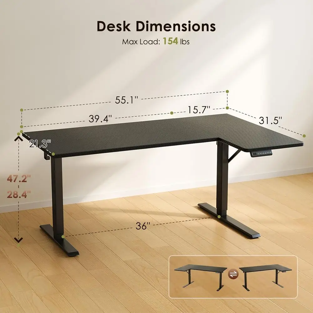 Electric L Shaped Standing Des - Standing Desk Electric recensie en prijs