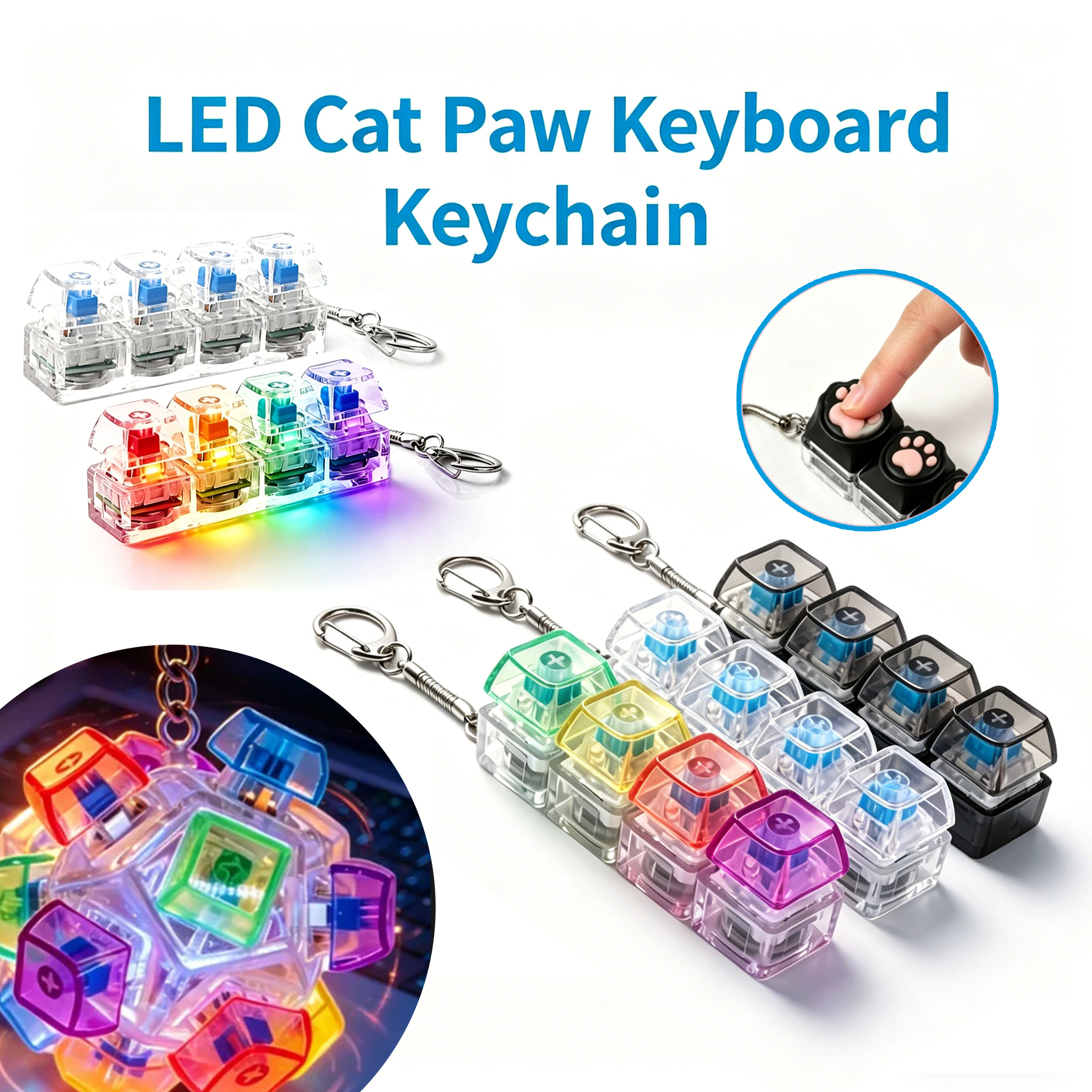 IN STOCK Glowing Keyboard Keyc - Home Office Keyboard recensie en prijs