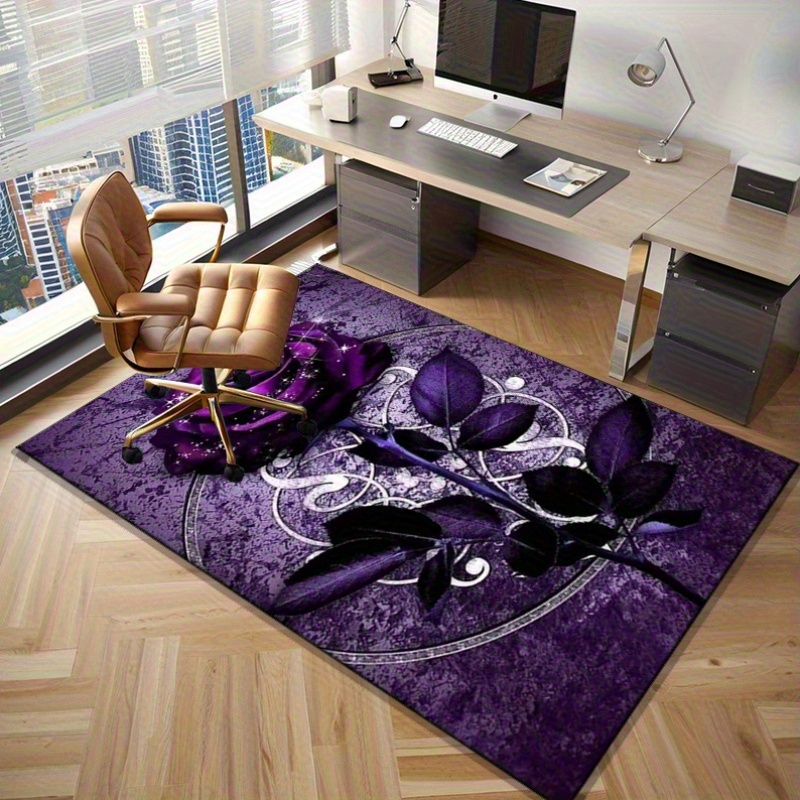 Purple Leaf Rug for Elegant Of - Home Office Interior Design recensie en prijs