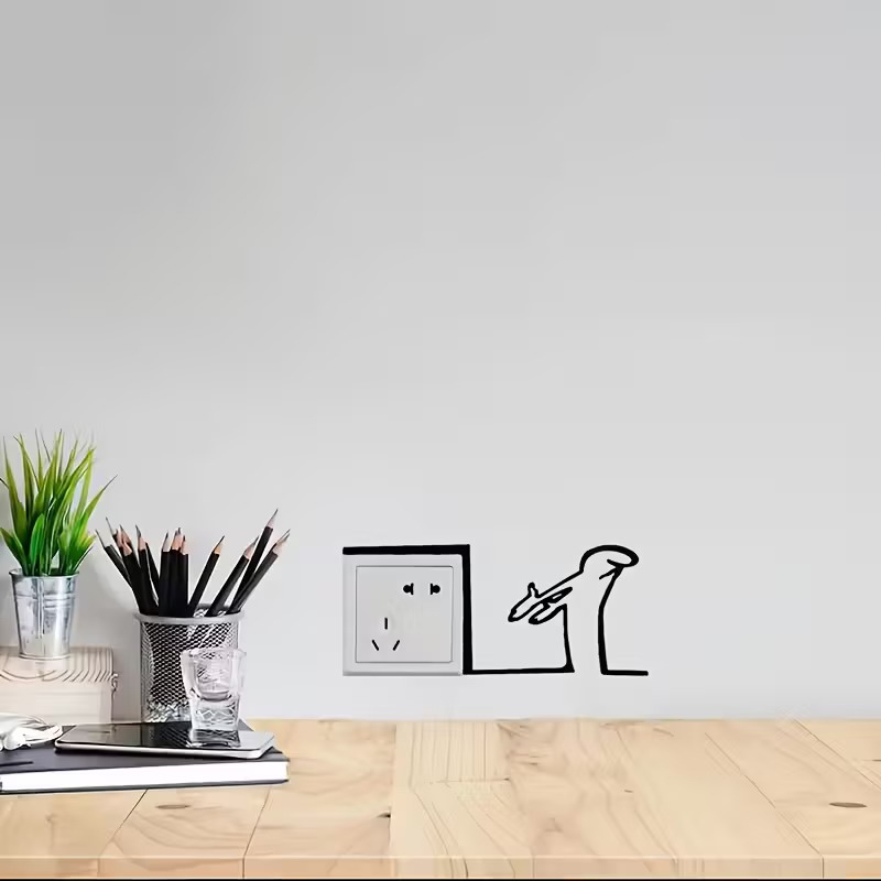New！Minimalist Switch Sticker  - Home Office Interior Design recensie en prijs