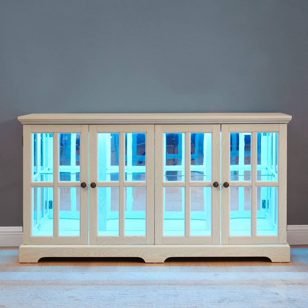 LED Curio Display Cabinet Vint - Free Home Office recensie en prijs