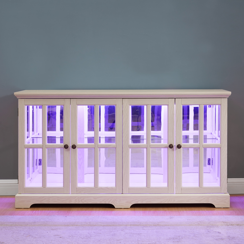 LED Curio Display Cabinet Vint - Free Home Office recensie en prijs