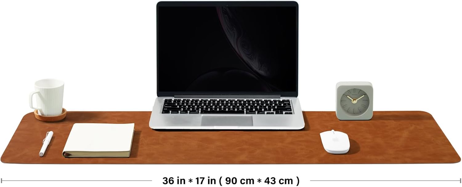 Distressed Leather Desk Mat -  - Desk Mat Leather recensie en prijs