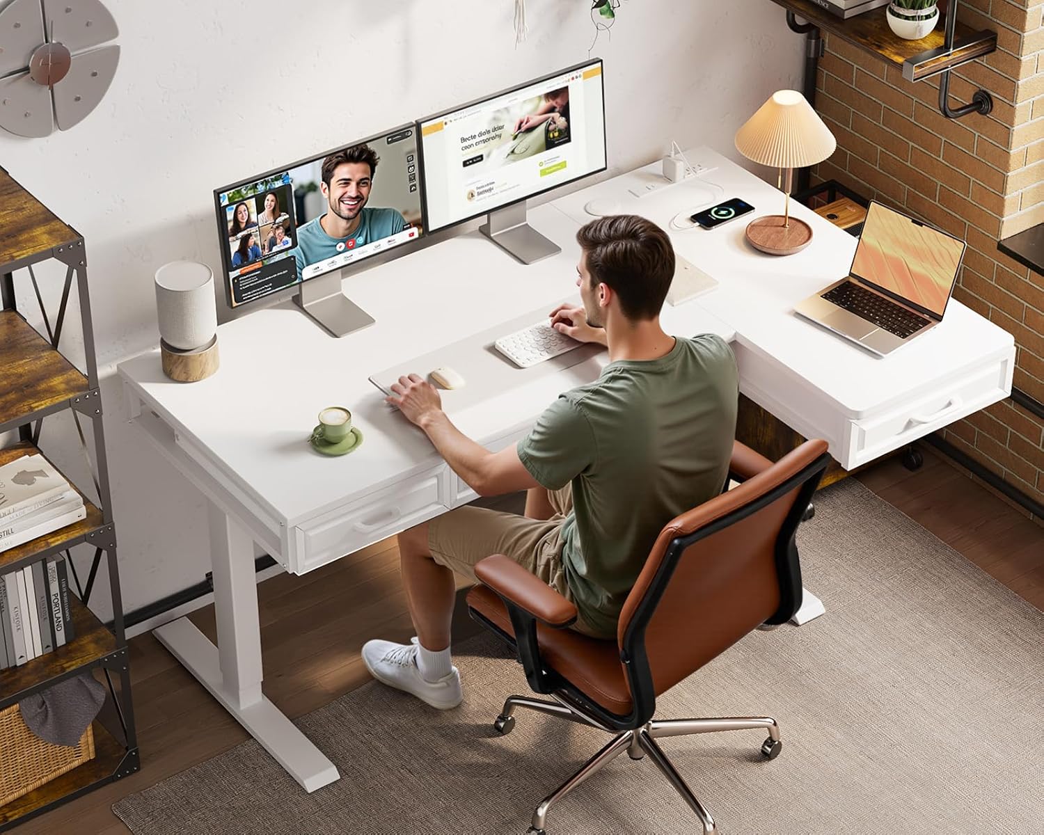 L Shaped Electric Standing Des - Standing Desk Electric recensie en prijs