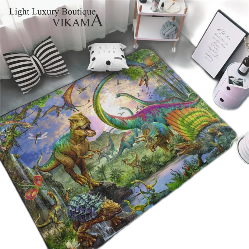 VIKAMA 3D Dinosaur Cartoon Fla - Home Office Rug recensie en prijs