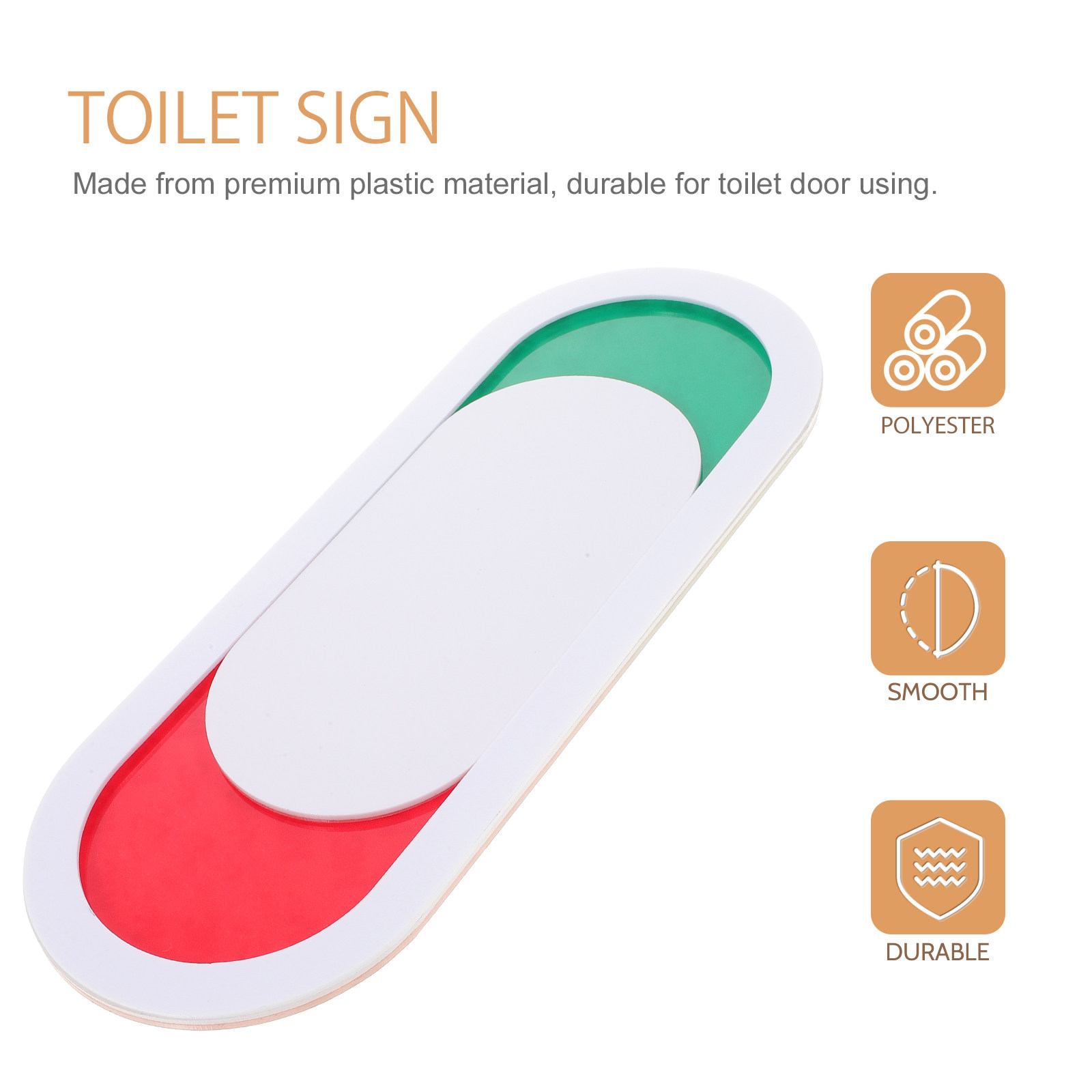 Toilet Slide Door Sign Premium - Home Office Vacantes recensie en prijs
