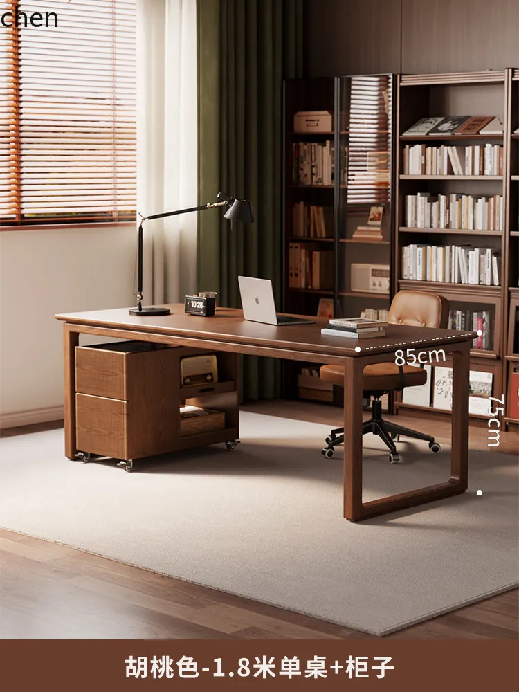 W5.19 Solid Wood Desk Study Ro - Free Home Office recensie en prijs