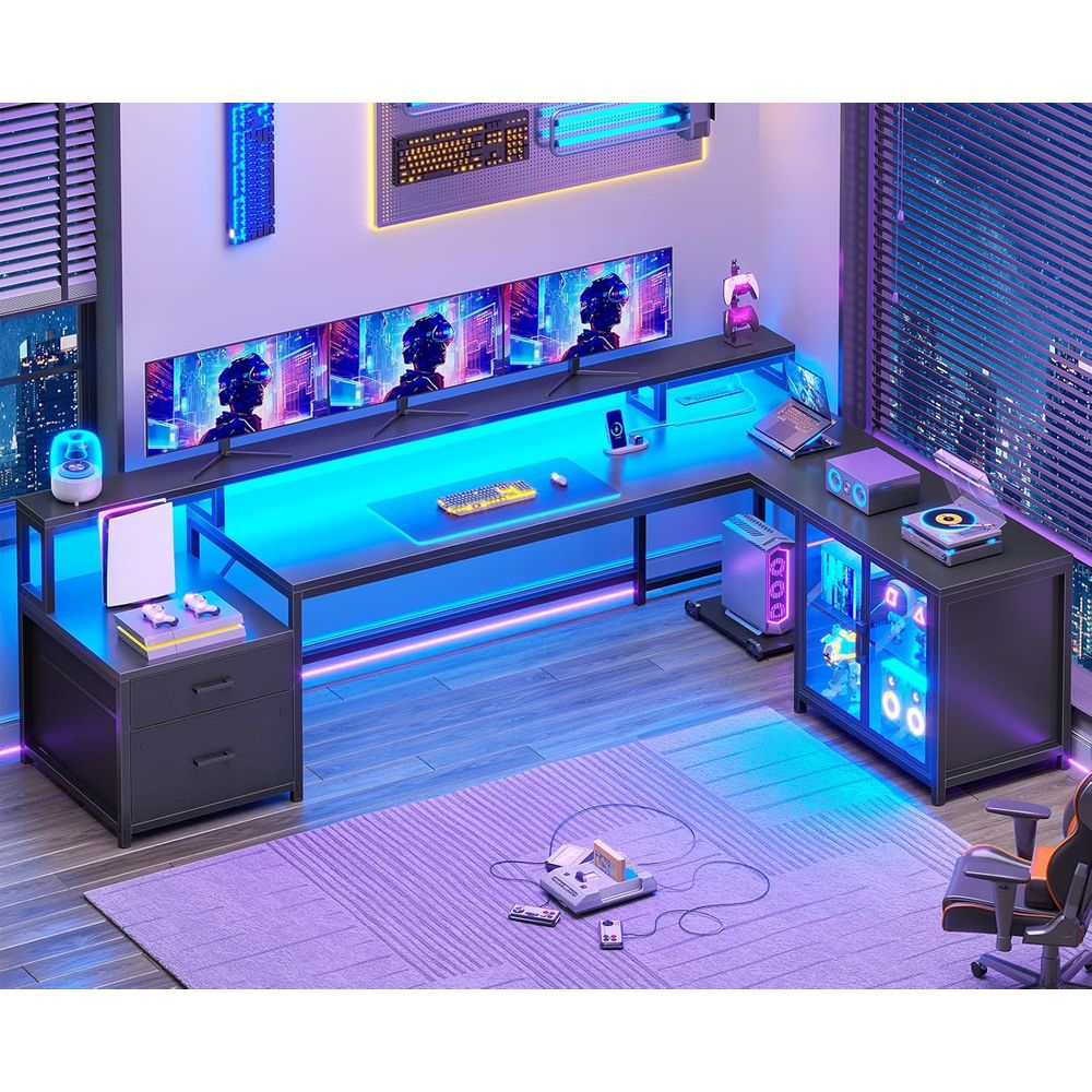 78.7 L-Shaped Gaming Desk with - Free Home Office recensie en prijs