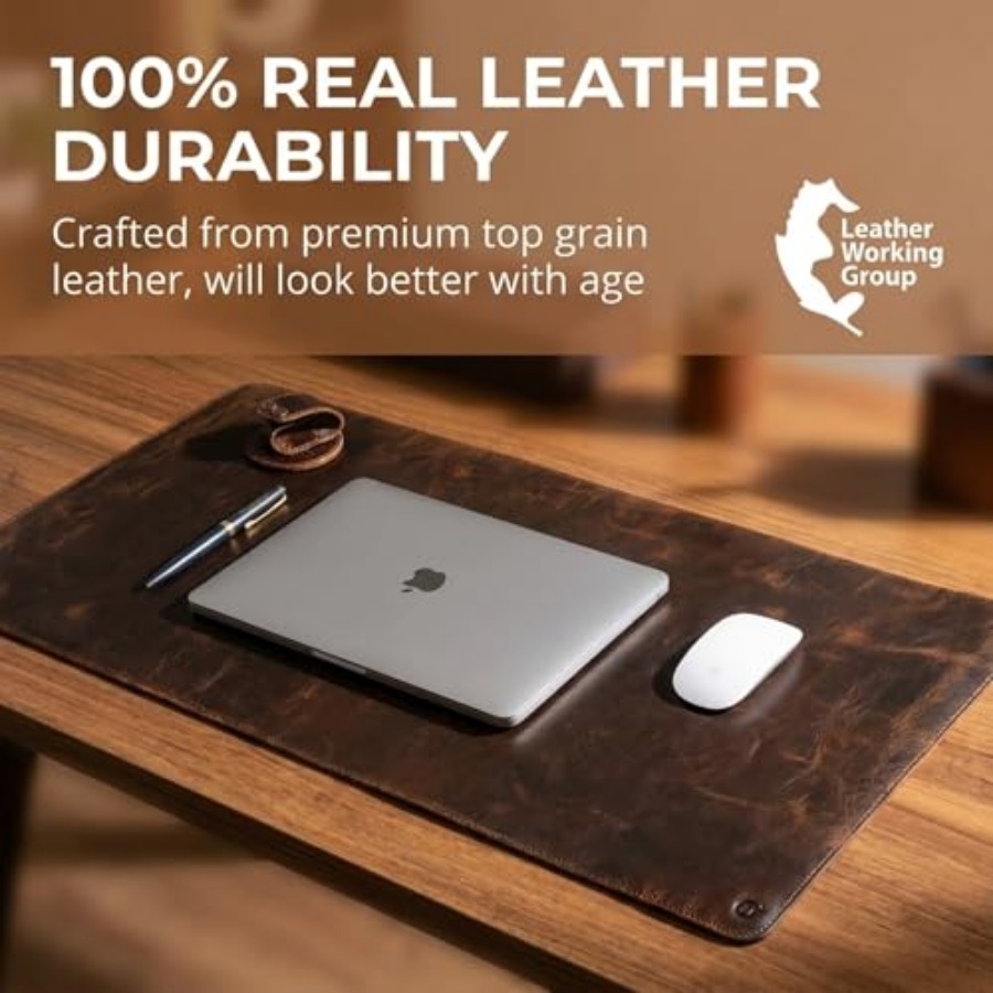 100% Full Grain Buffalo Leathe - Desk Mat Leather recensie en prijs