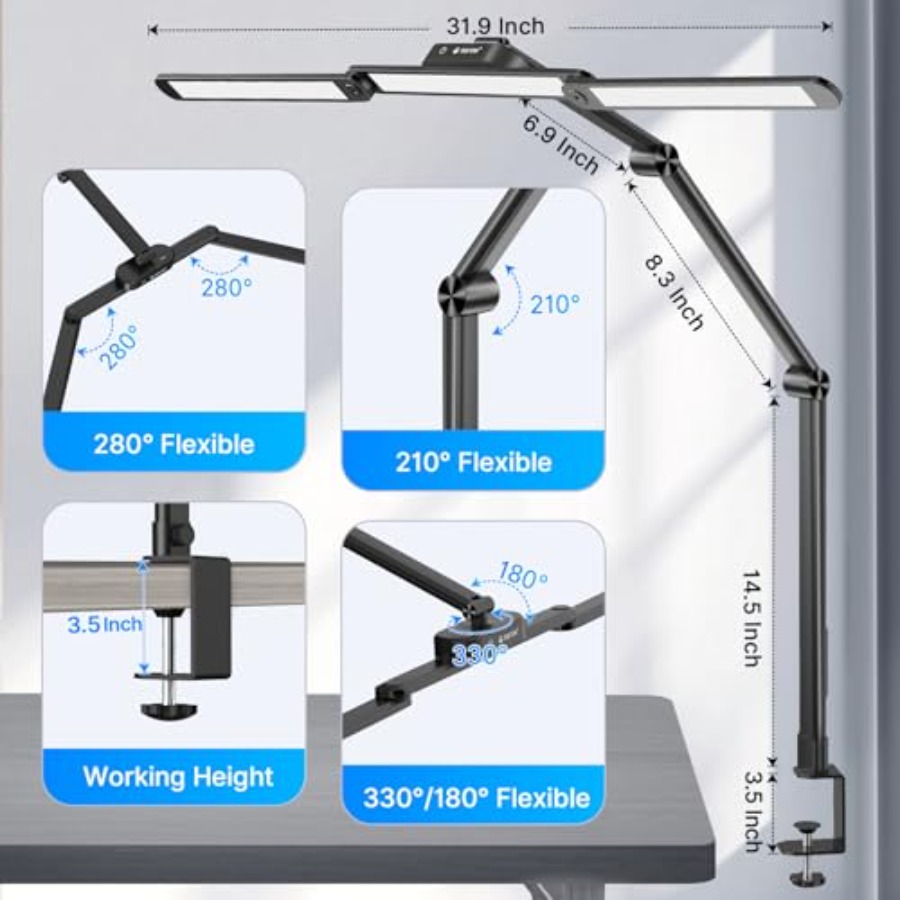 LED Desk Lamp Architect Desk L - Free Home Office recensie en prijs
