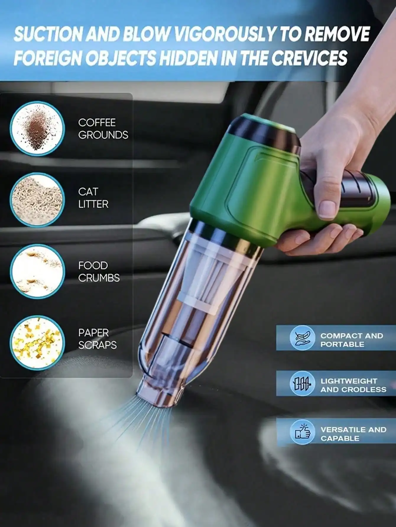 Portable Wireless Vacuum Clean - Home Office Keyboard recensie en prijs