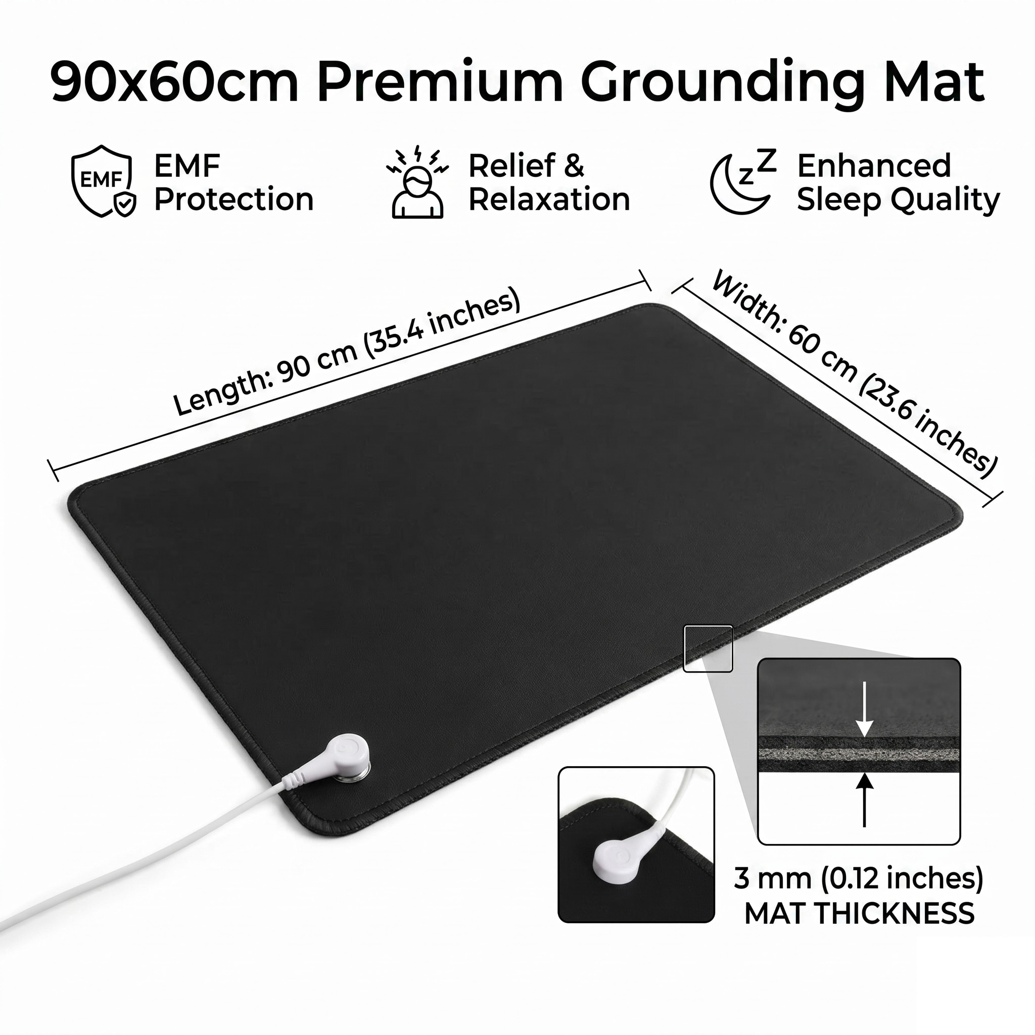 3mm PU Leather Grounding Mat E - Desk Mat Leather recensie en prijs