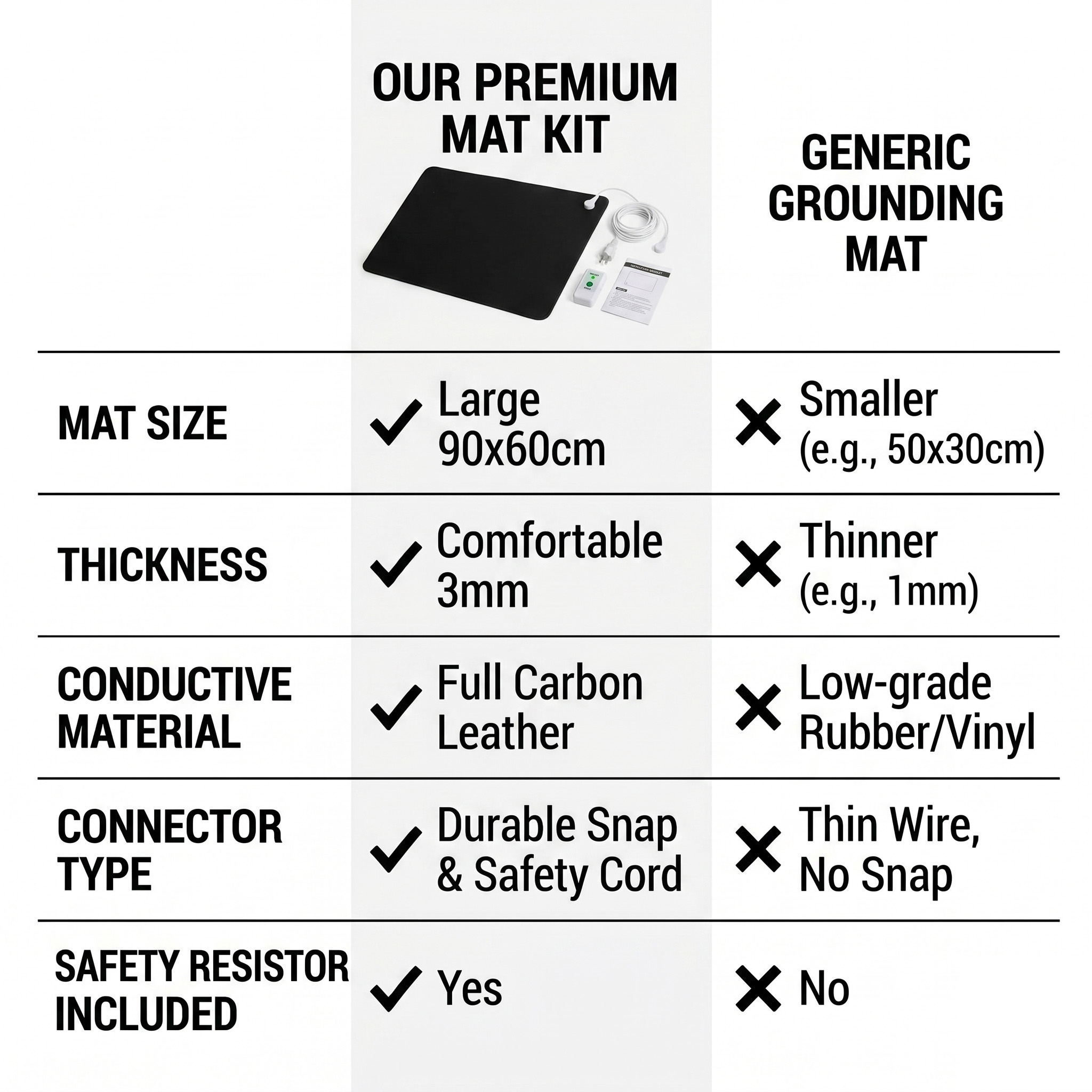 3mm PU Leather Grounding Mat E - Desk Mat Leather recensie en prijs