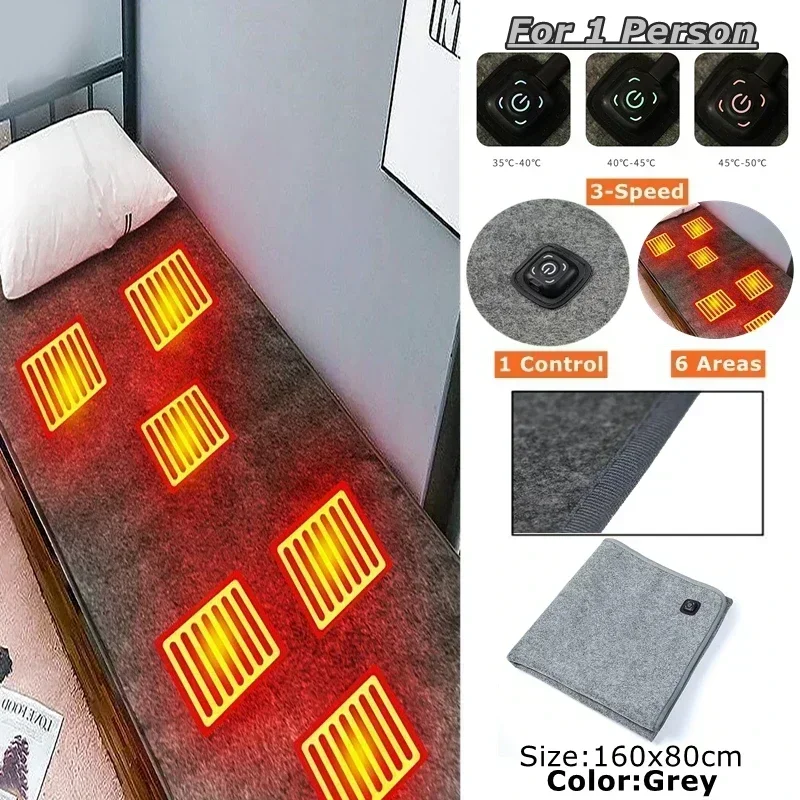 Portable 6 Area 10W DC Heated  - Home Office Rug recensie en prijs